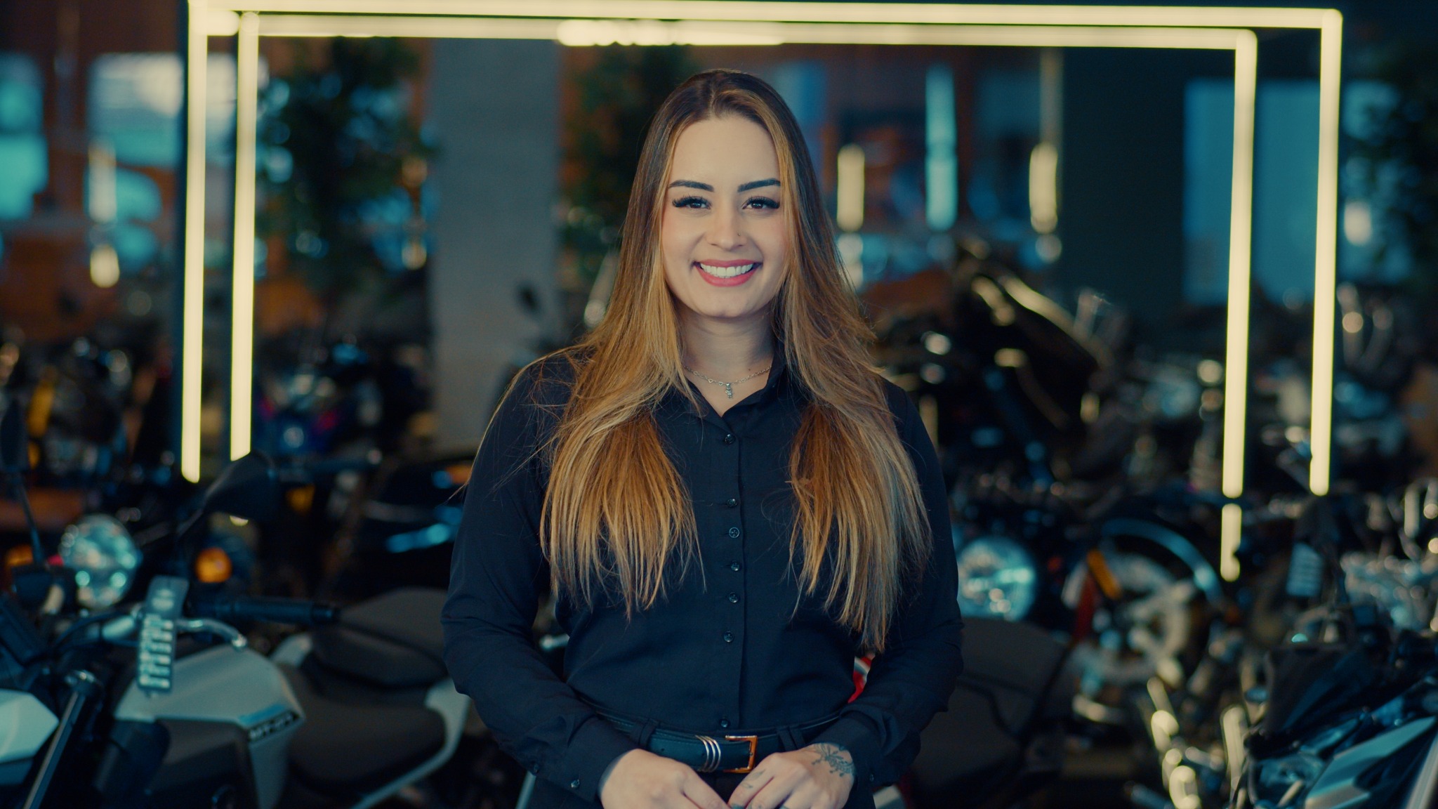 Ana Julia, da equipe Prime Motos